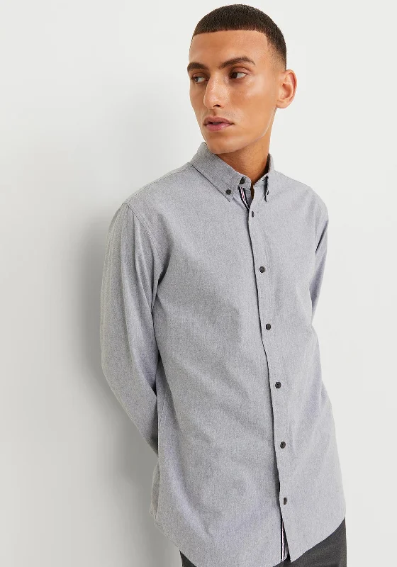 Jack & Jones Chambray Detail Shirt, Chambray Grey