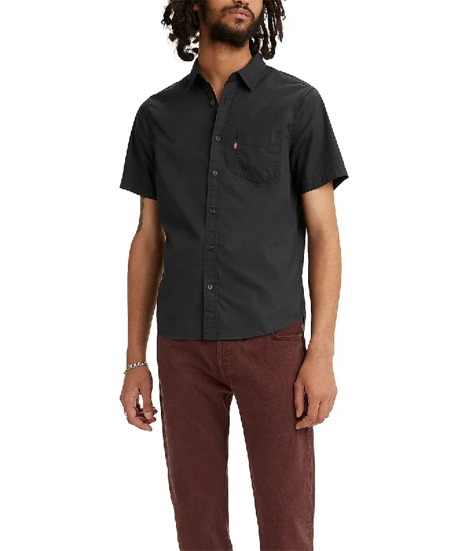 Levi's Men's Classic Short Sleeve Button Down Shirt - Black