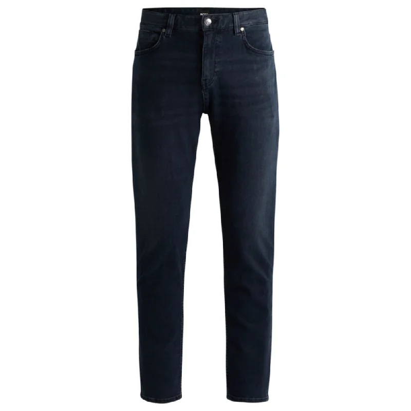 Maine Regular-fit jeans in coal-navy Italian denim