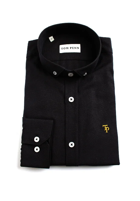 Tom Penn Long Sleeve Shirt, Black