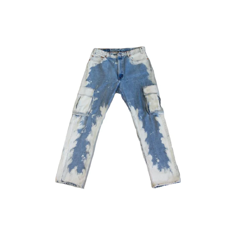 Men's Cargo Jeans In Blue Lagoon