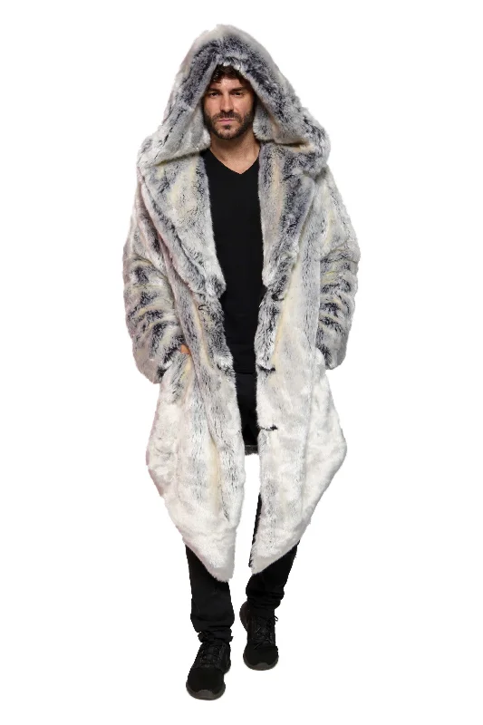 Men's Desert Warrior Coat in "Pegasus" Chinchilla