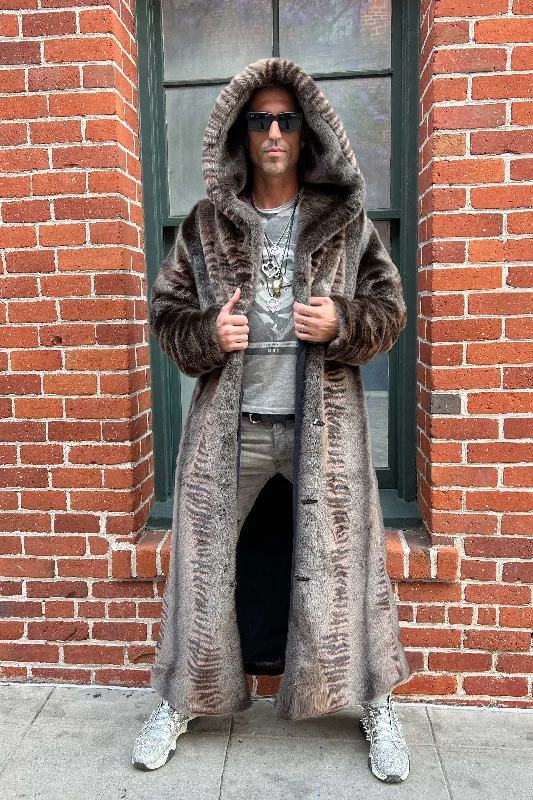 Men's Long Desert Warrior Coat in "Bengal Fox"