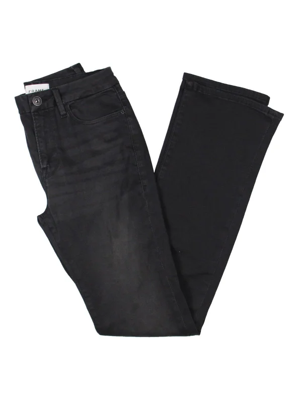 Mens Mid-Rise Stretch Bootcut Jeans