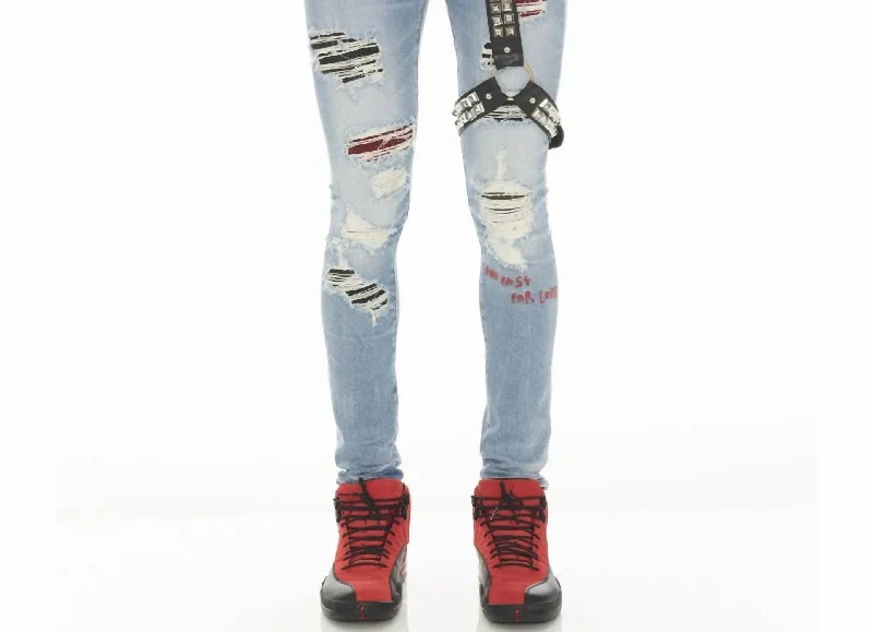 Men's Motley 220 Super Skinny Denim In Crue