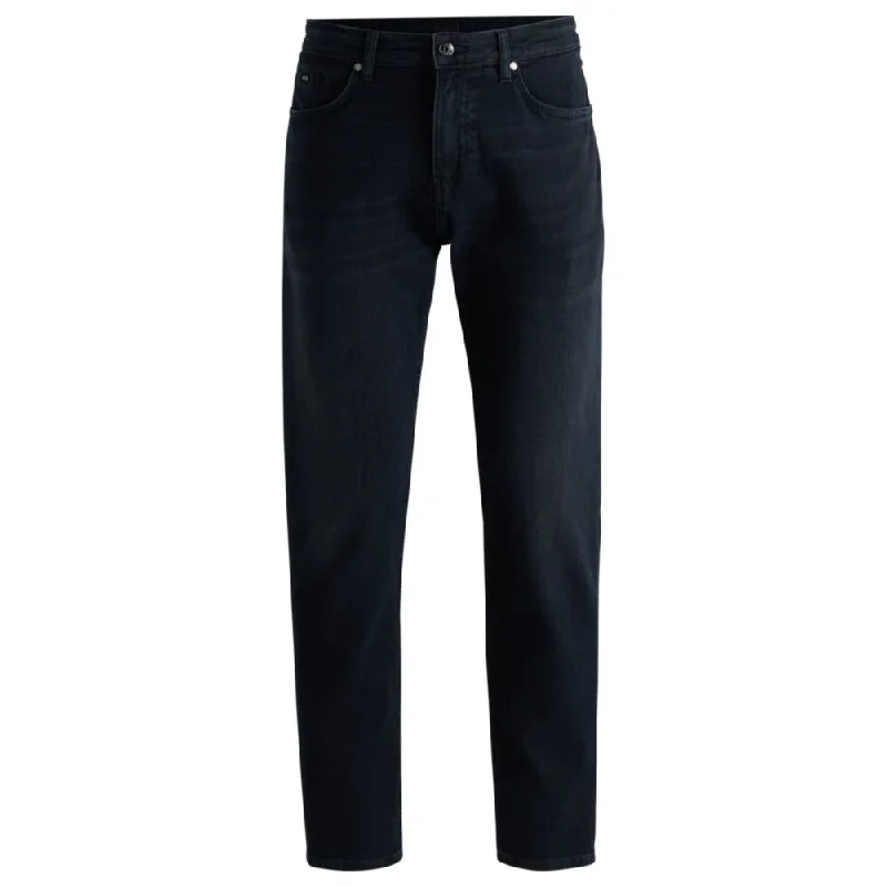 Regular-fit jeans in blue-black super-soft denim