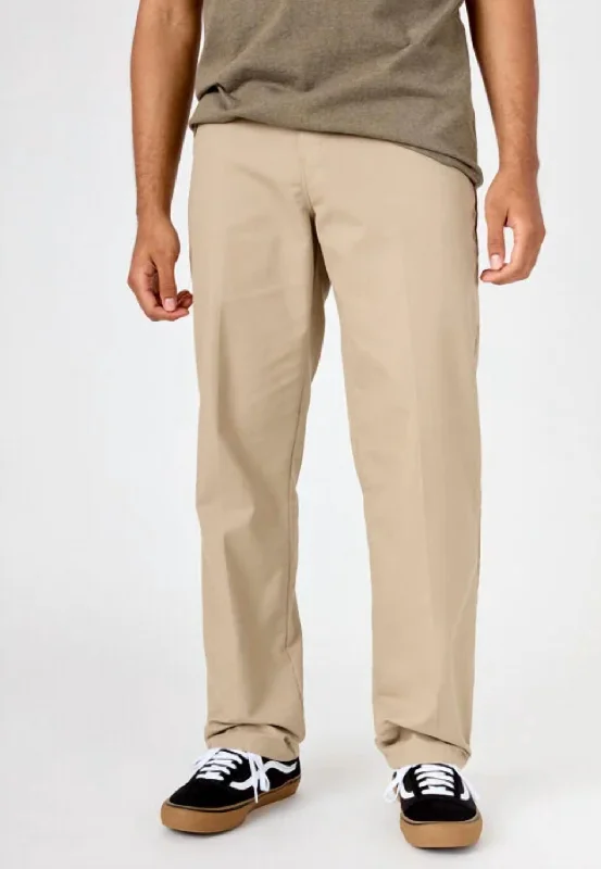 Skateboarding Slim Straight Pants In Desert Khaki