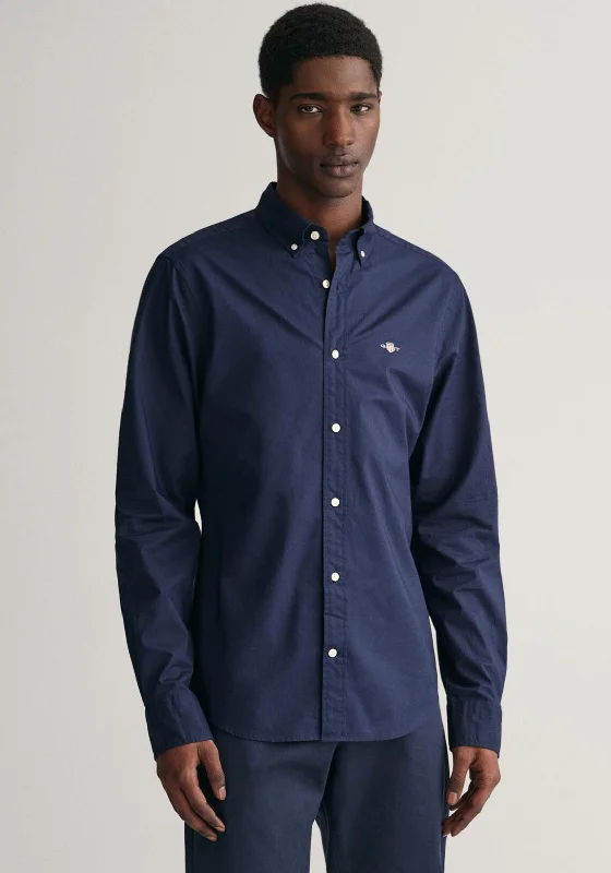 Gant Slim Poplin Shirt, Marine