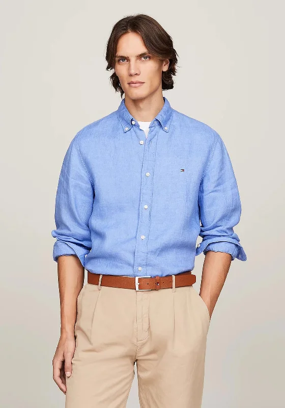 Tommy Hilfiger Pigment Dyed Linen Shirt, Blue Spell