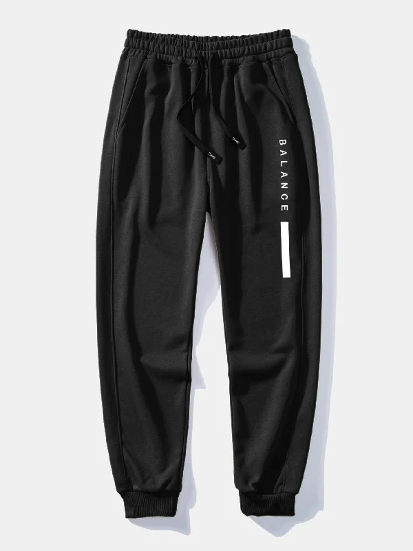 Balance Stripe Print Jogging Pants