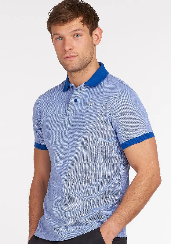 Barbour Men's Sports Mix Polo Shirt, Electric Blue