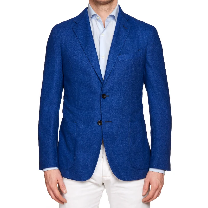 BOGLIOLI Milano "76" Royal Blue Wool Blend Unlined Jacket EU 48 NEW US 38