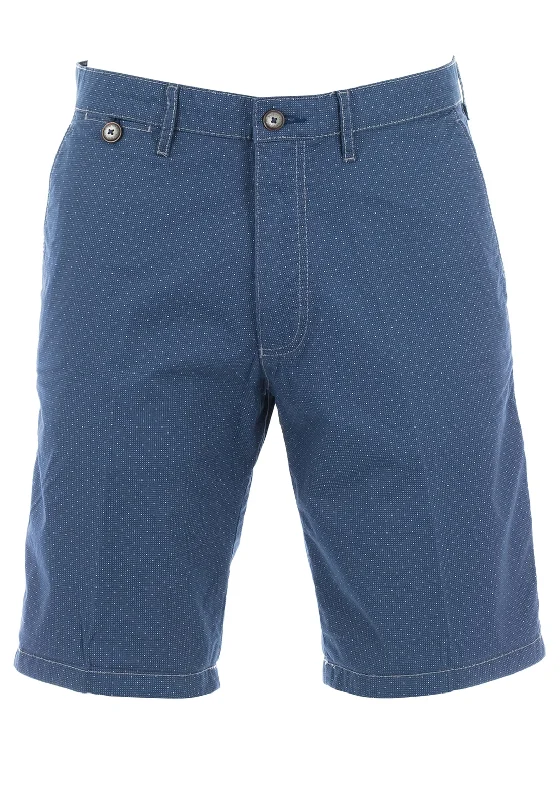 Bugatti Classic Fit Micro Dot Shorts, Blue