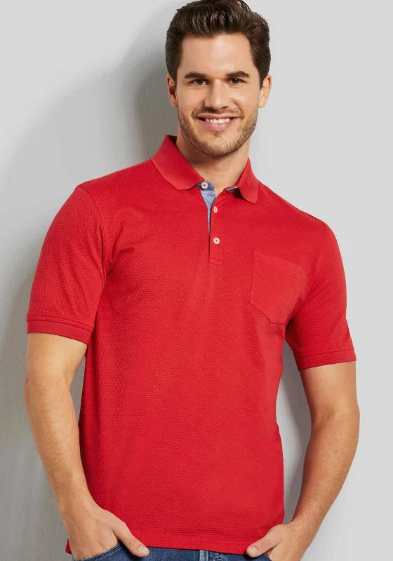 Bugatti Pocket Polo Shirt, Red