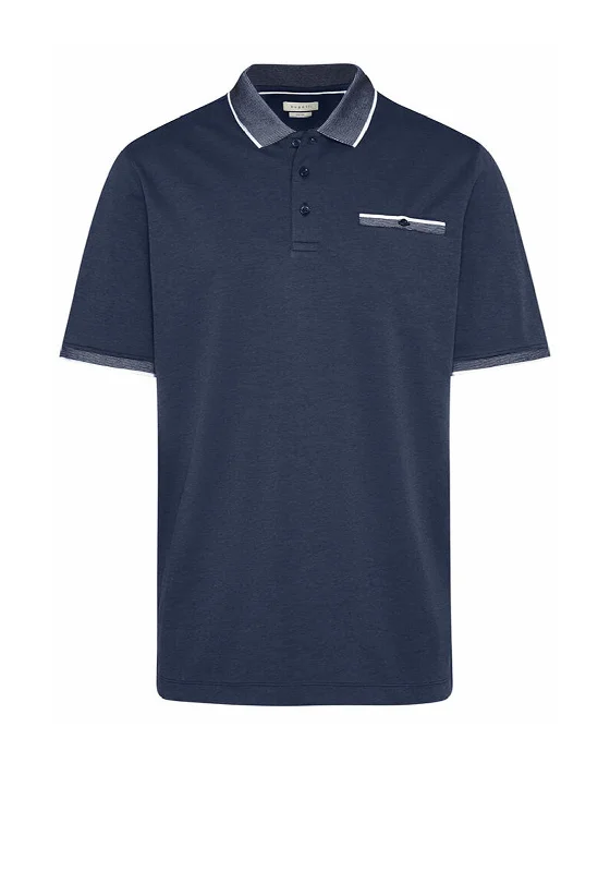 Bugatti Contrast Trim Polo Shirt, Navy