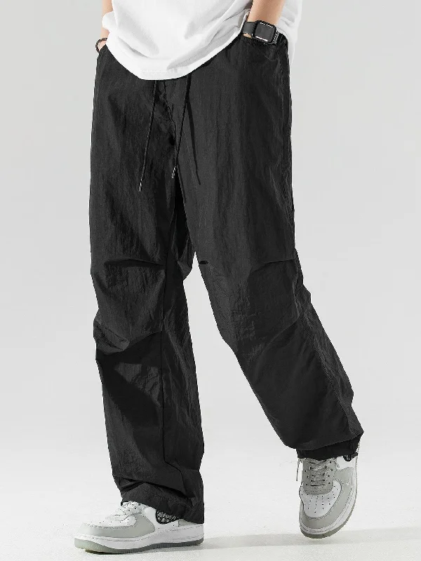 Elastic Waist Parachute Pants