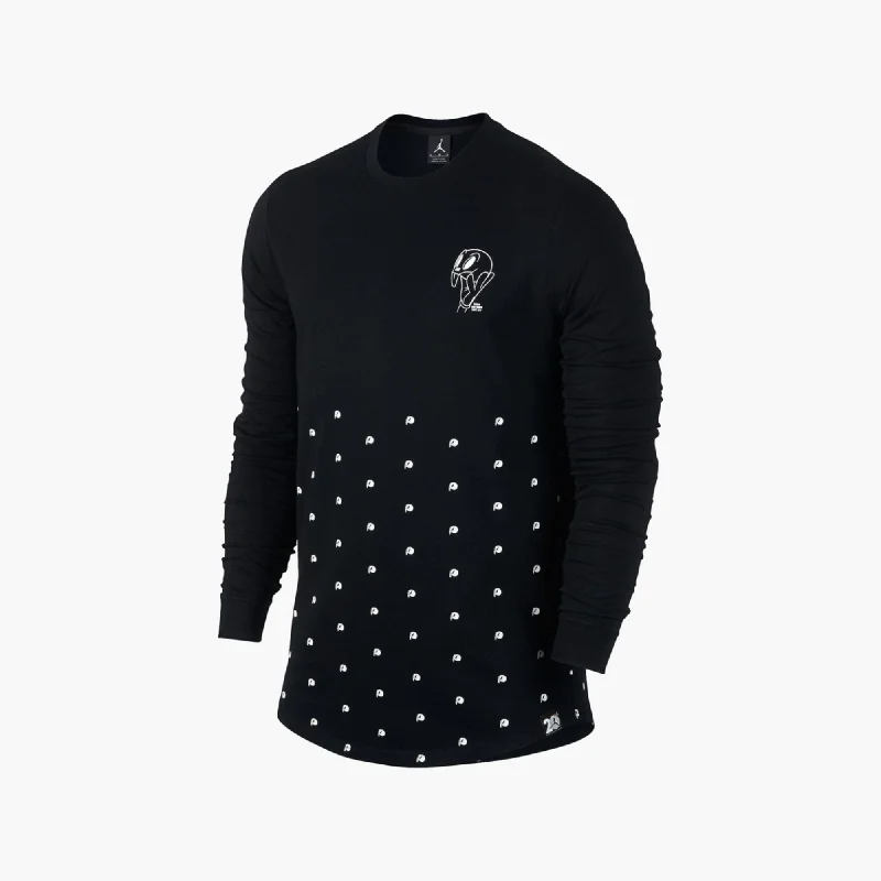 Nike Air Jordan 11 Long Sleeve Black/White  819121-010 Men's