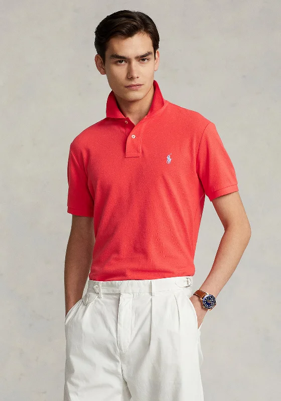 Ralph Lauren Classic Mesh Polo Shirt, Bright Red