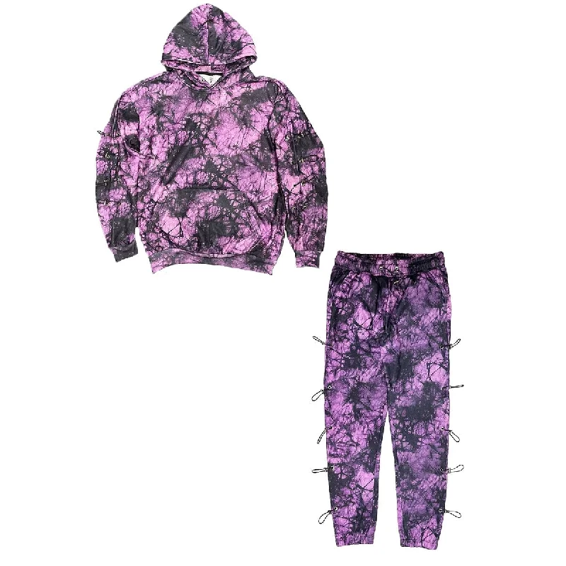 Side Toggle Tye Dye Sweat Set