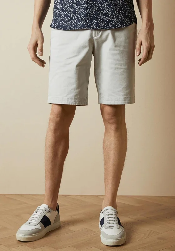 Ted Baker Buenose Core Plain Chino Shorts, Light Grey