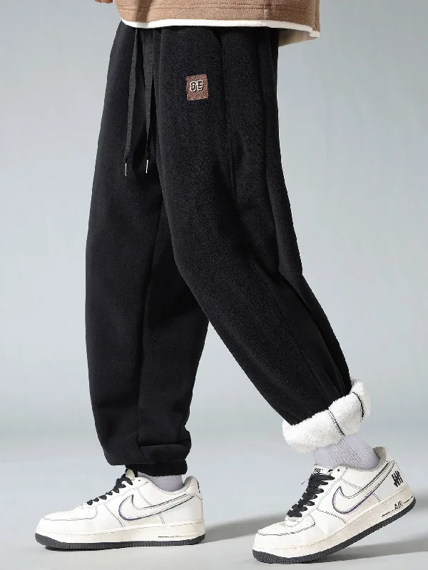 Teddy Lined Polar Fleece Jogging Pants