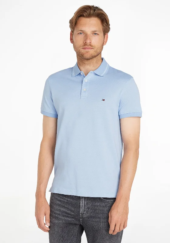 Tommy Hilfiger Pretwist Mouline Tipped Polo Shirt, Vessel Blue