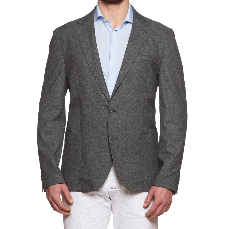 VINCENZO PALUMBO Napoli "Alfred" Gray Wool Jacket EU 58 NEW US 46 Slim Fit