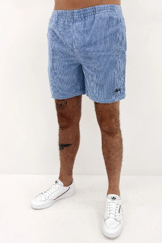 Wide Wale Cord Beachshort Dusty Blue