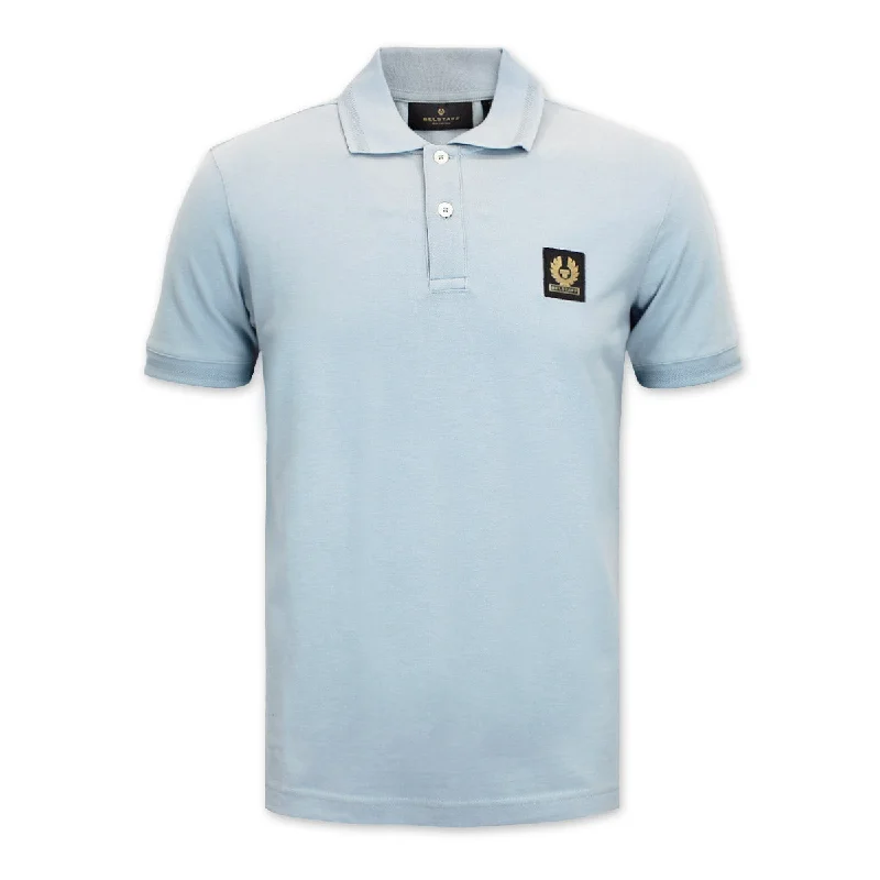 Belstaff - Short Sleeved Polo Shirt in Chalk Blue