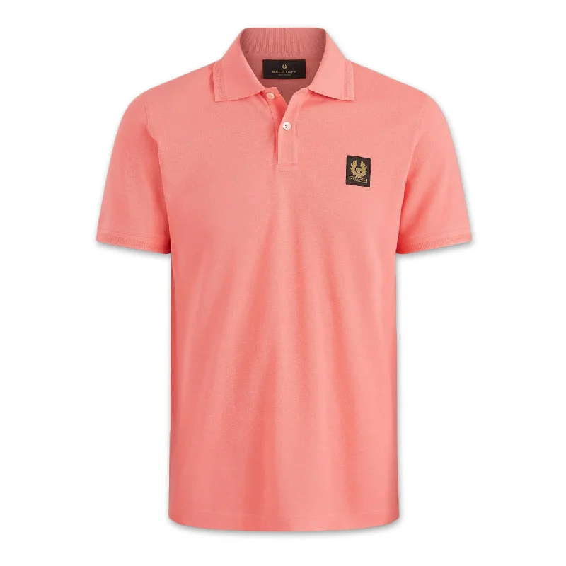 Belstaff - Short Sleeved Polo Shirt in Shell Pink