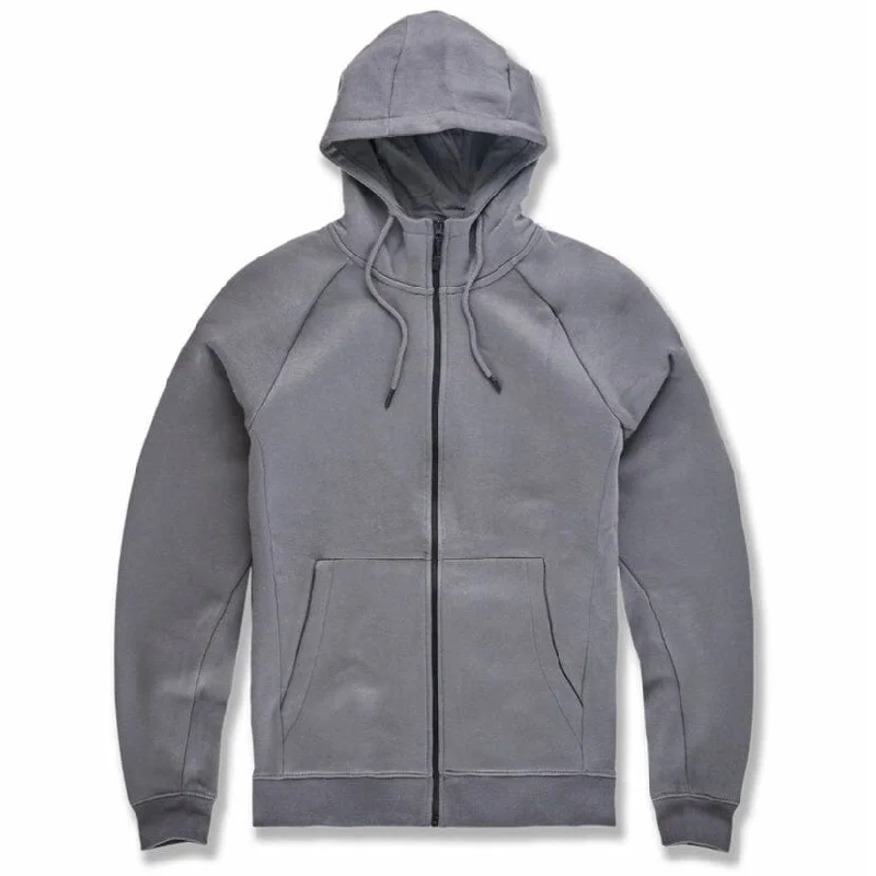 Jordan Craig Uptown Zip Up Hoodie (Charcoal) 8720H