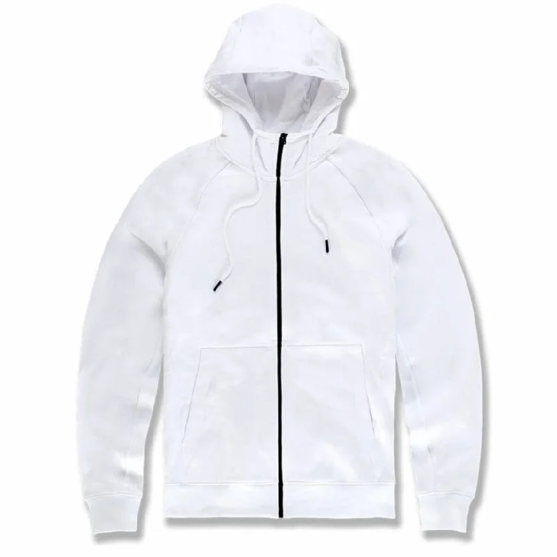 Jordan Craig Uptown Zip Up Hoodie (White) 8720H