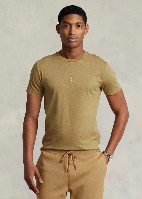 Ralph Lauren Polo Pony Middle Logo T-Shirt, Khaki